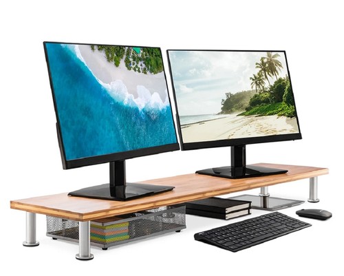 Large dual monitor stand - large, for