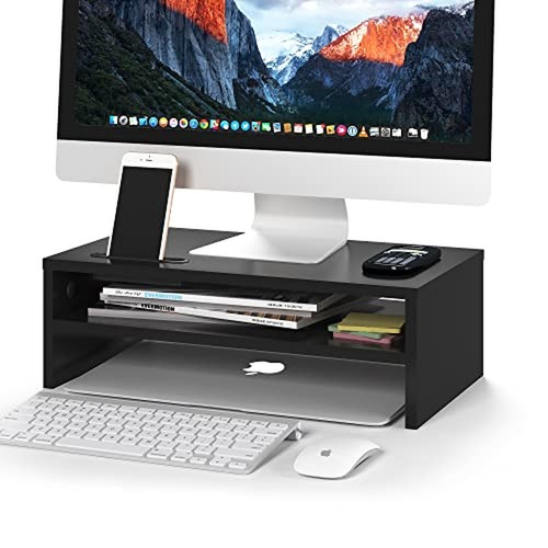 Bontec wooden monitor stand - bontec,