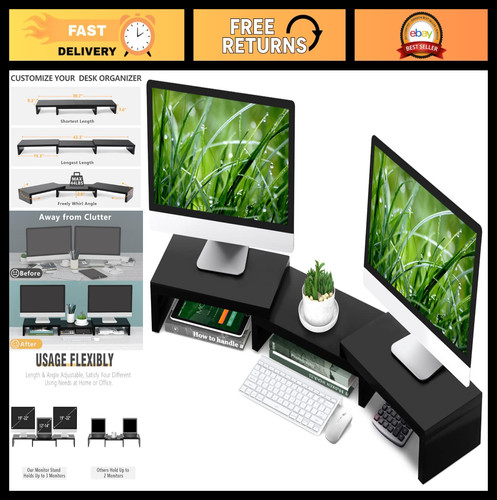 Dual monitor stand riser for - monitor,