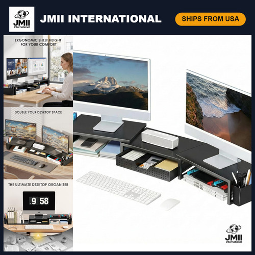 Dual monitor stand - monitor, riser