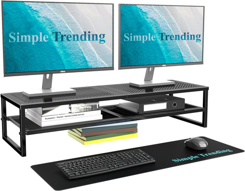 Tier metal dual monitor - metal,