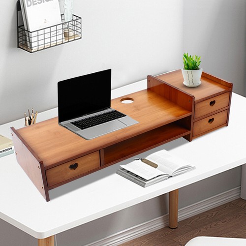 Sturdy bamboo wood monitor - bamboo,